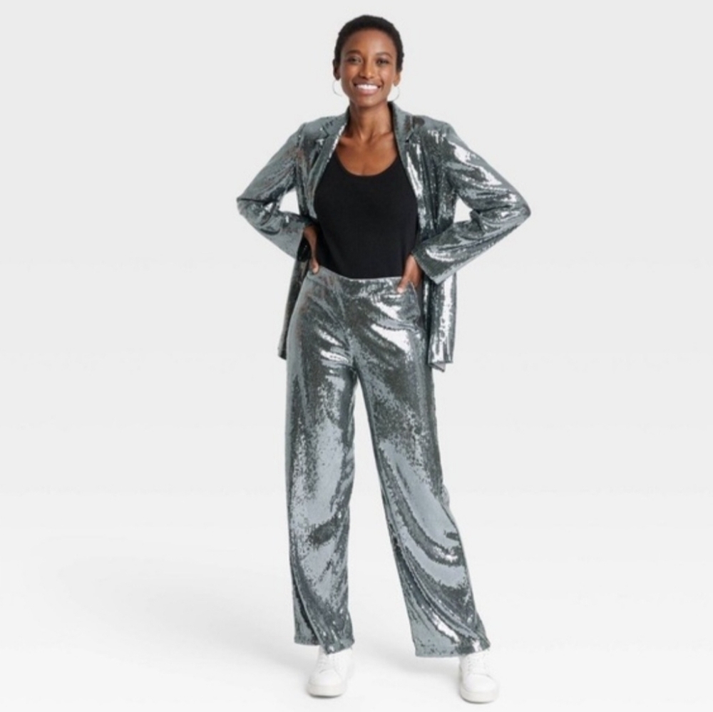 NWT luxury Sequin Pants Sz 2